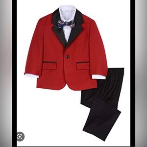Nautica 4 piece tuxedo set with bow tie - Christmas outfit